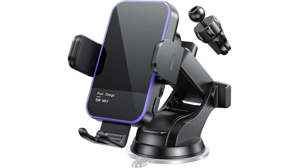 wireless rgb backlit iphone galaxy car charger