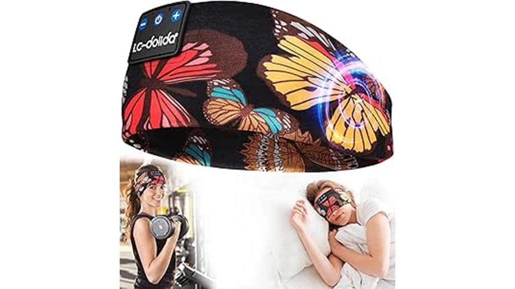 wireless sleep friendly audio headband