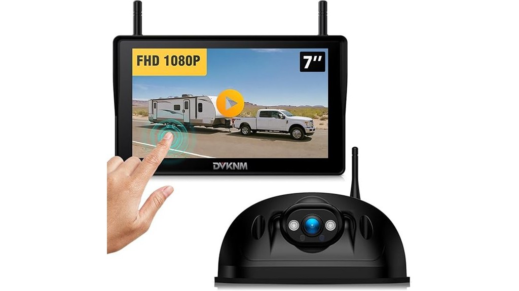 wireless touchscreen 1080p pre wired rv camera