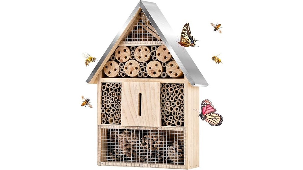 wooden insect pollinator habitat