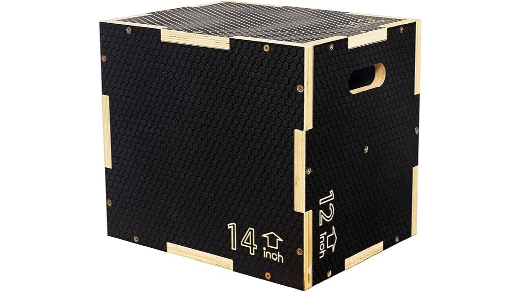 wooden plyo box for jumping