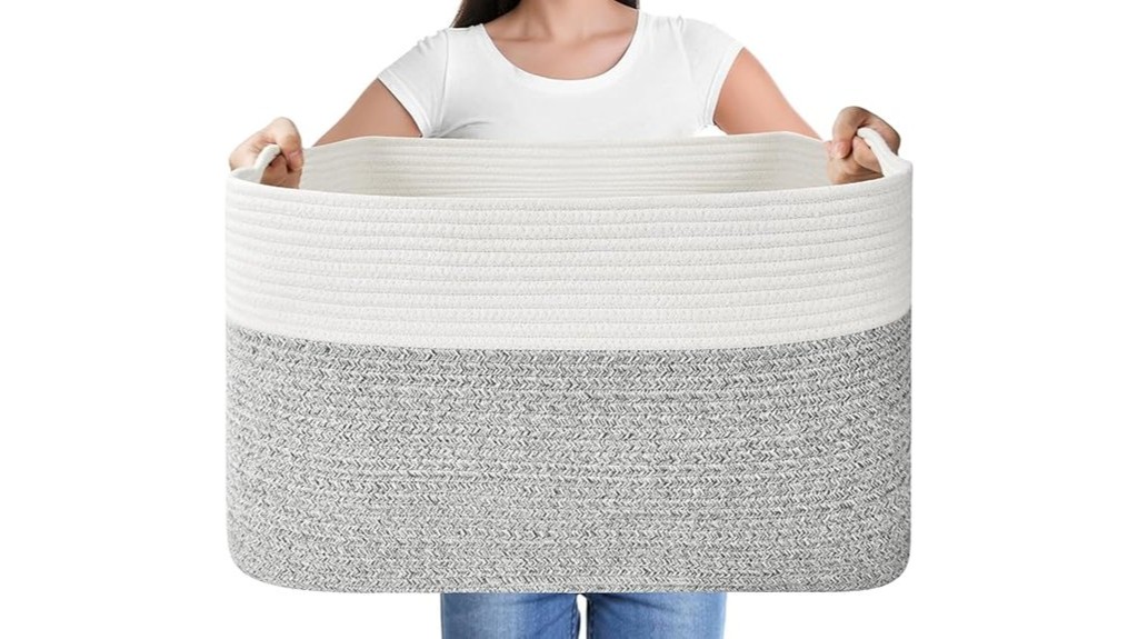 woven basket for blankets toys