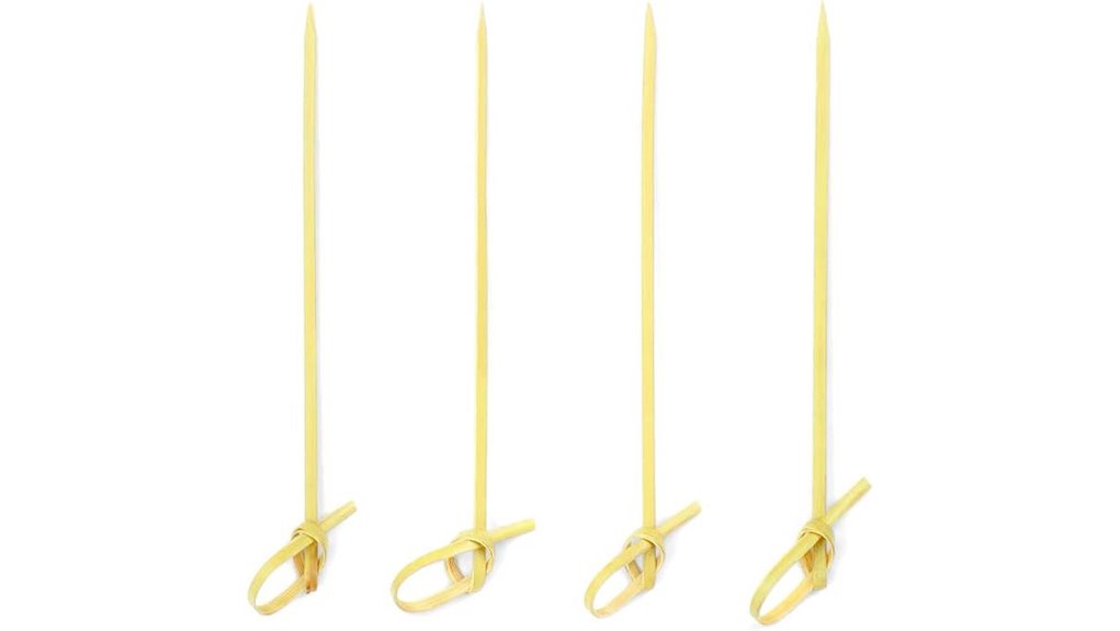 100 bamboo 4 inch picks