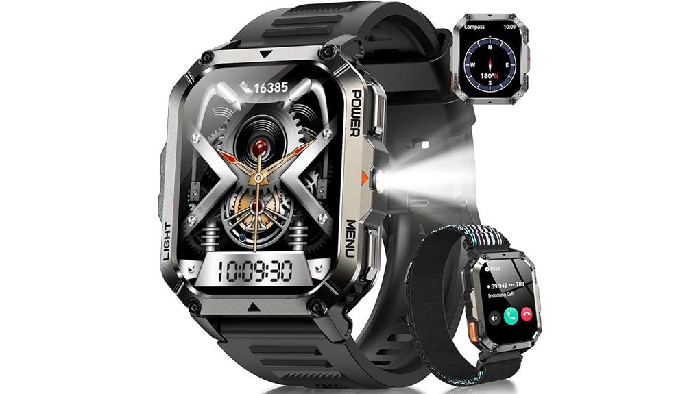 100 day tactical compass flashlight