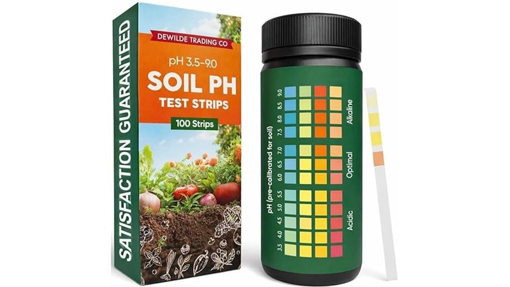 100 soil ph strips