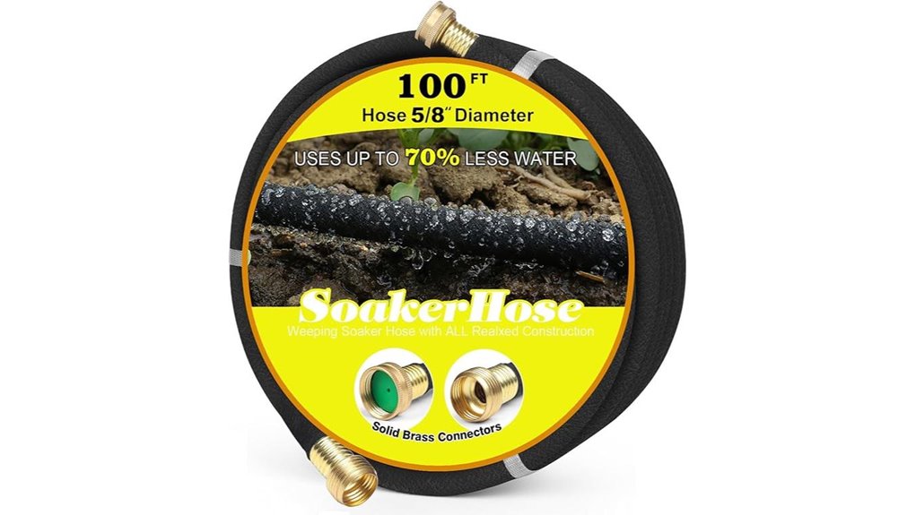 100ft 5 8 soaker brass
