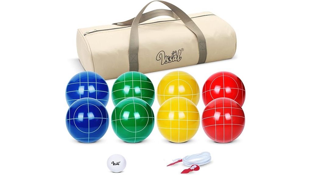 100mm bocce 8 ball set