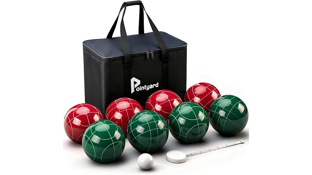 107mm resin bocce octet