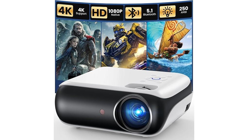 1080p bluetooth projector speaker