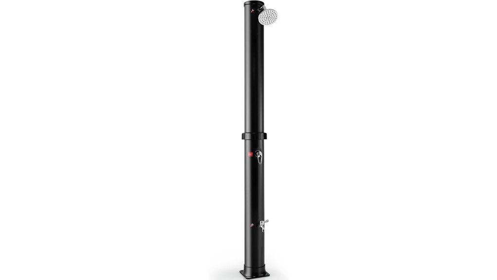 10 gallon solar outdoor shower