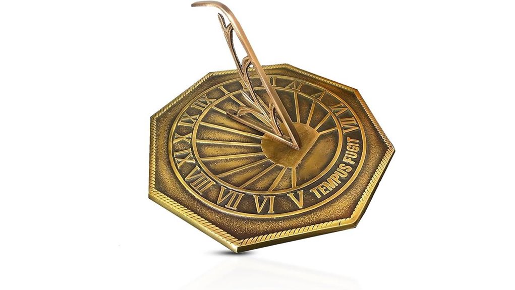 10 inch octagonal garden clock
