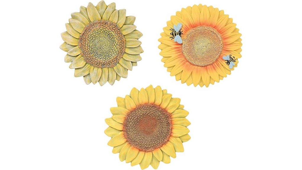10 inch sunflower cement pavers
