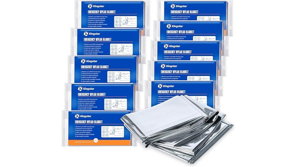 10 pack kingstar emergency blankets