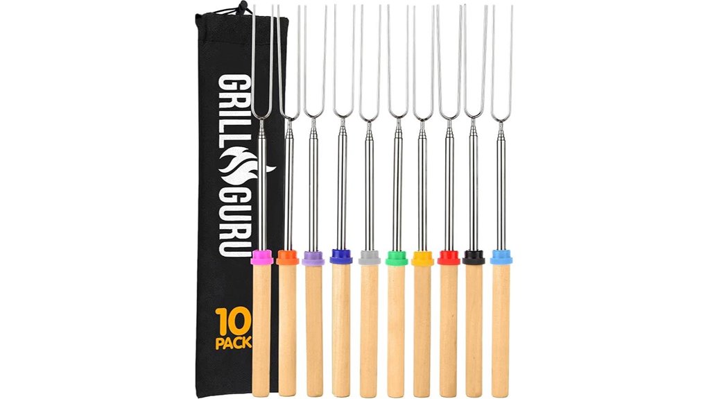 10 piece 32 inch smores sticks