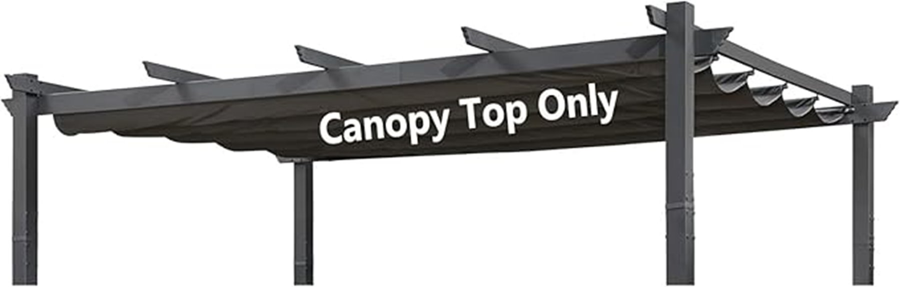 10x13 gray pergola top