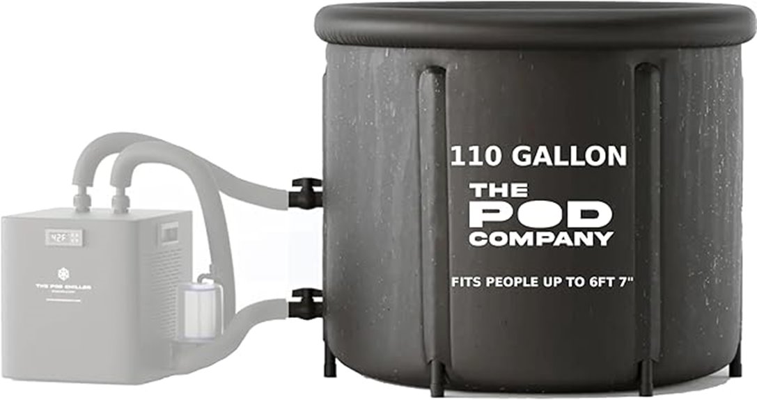 110 gallon inflatable plunge tub