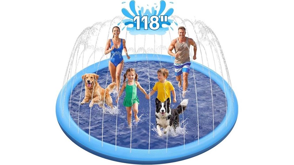 118 inch anti slip splash pad