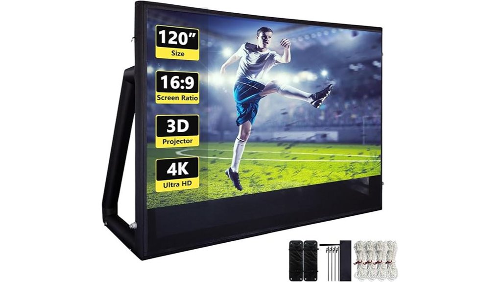 120 inch inflatable tpu screen