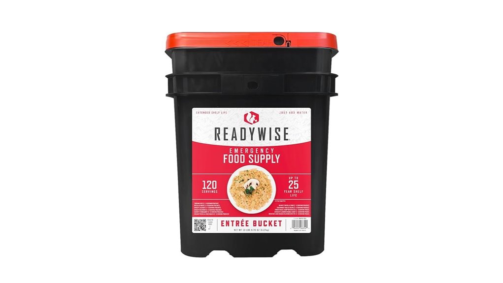 120 serve emergency food bucket