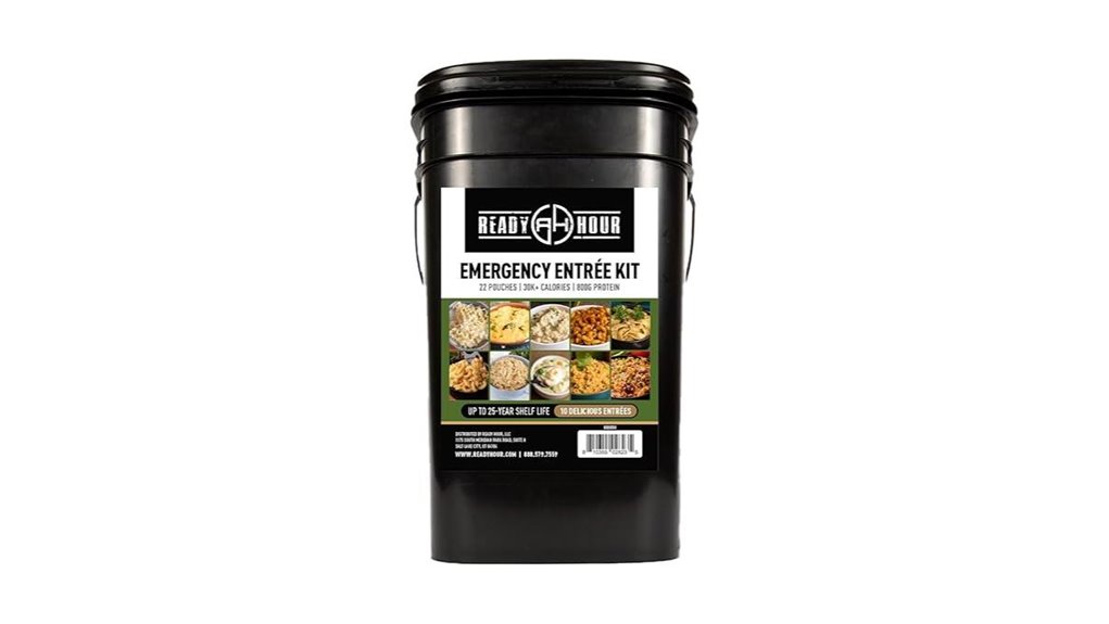 120 serving freeze dried survival bucket