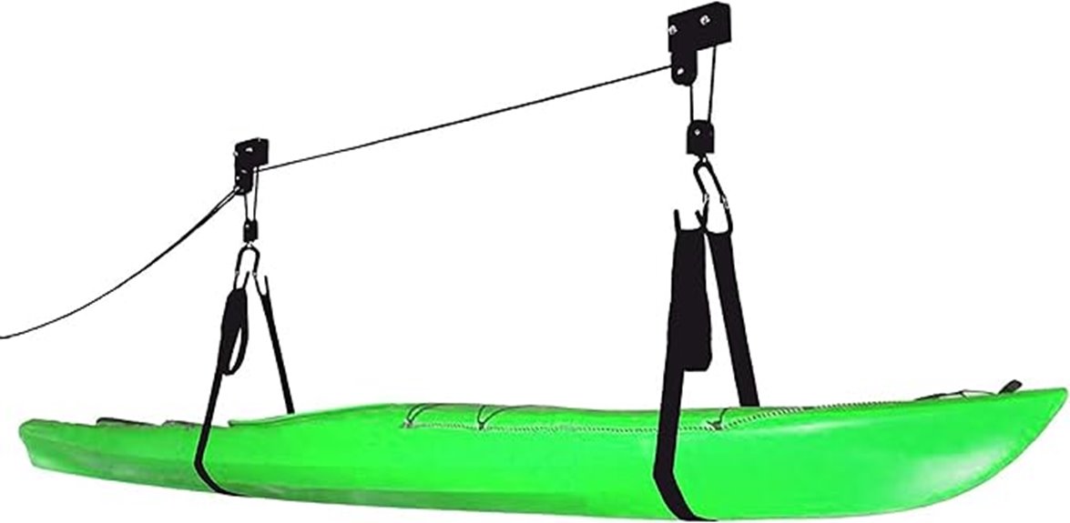 125 pound kayak garage hoist