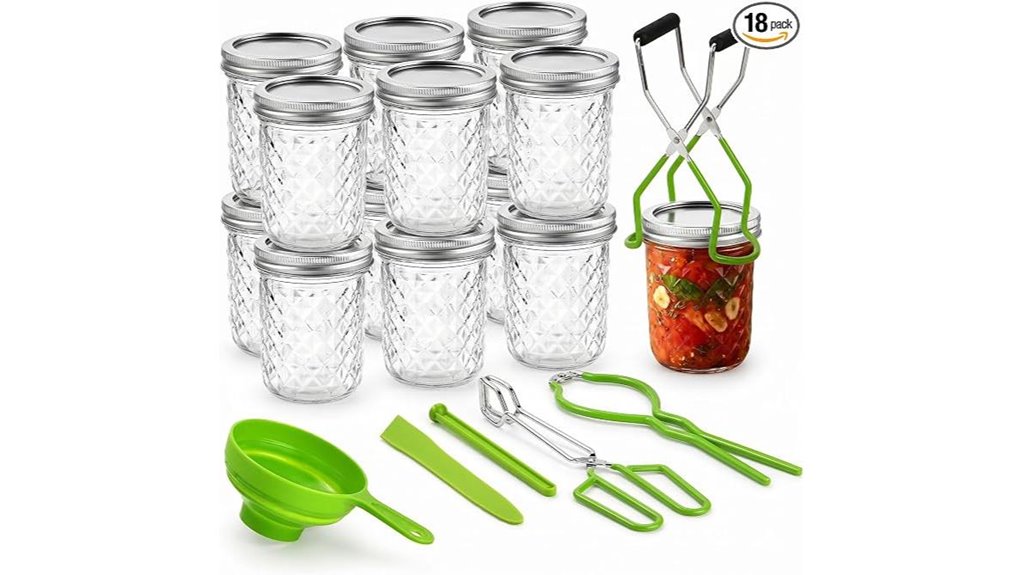 12 16oz mason canning set