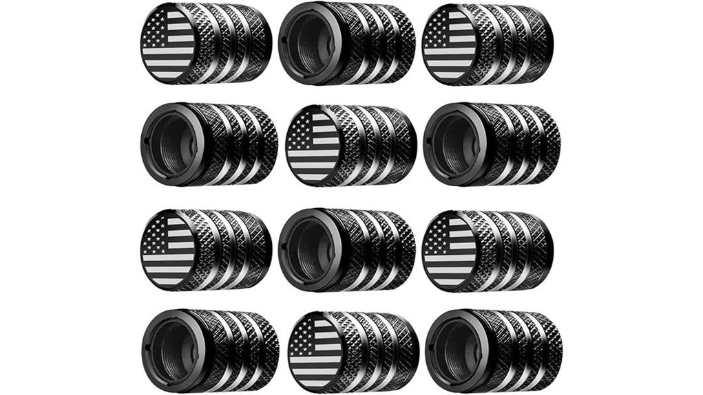 12 black flag caps