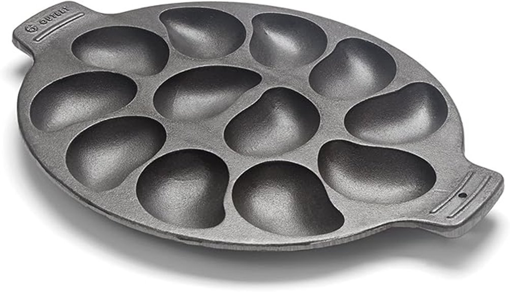 12 cavity oyster grill pan