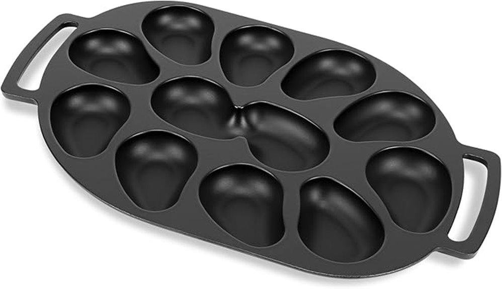 12 cavity shellfish grill pan