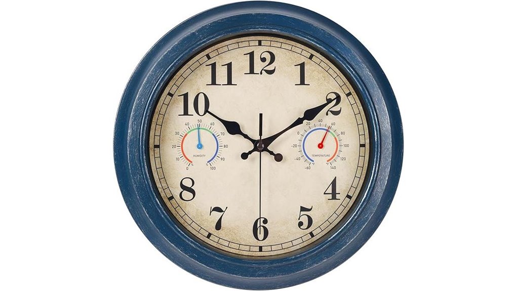 12 inch outdoor climate clock