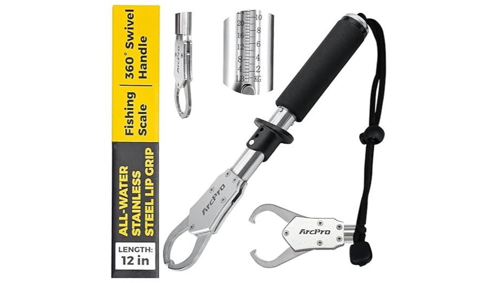 12 inch stainless dual swivel