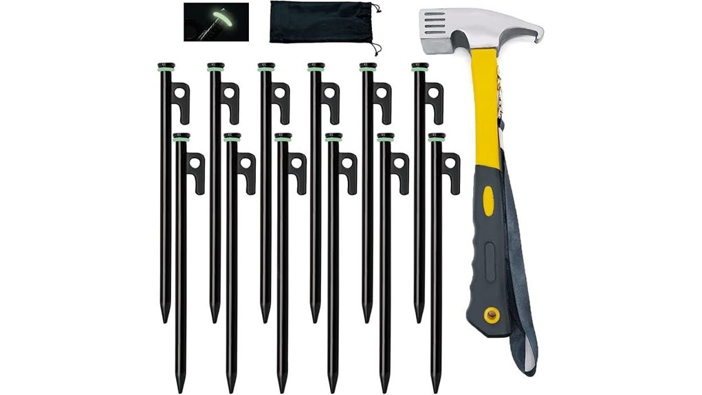 12 pack heavy duty stakes