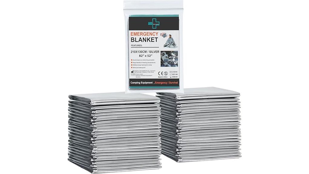 12 pack silver foil blankets