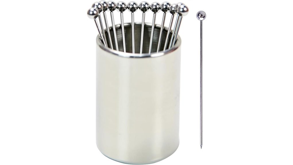 12 pack stainless cocktail picks