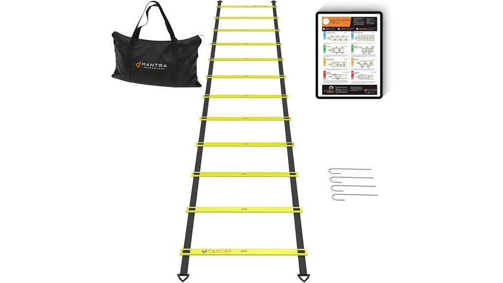 12 rung agility ladder cones
