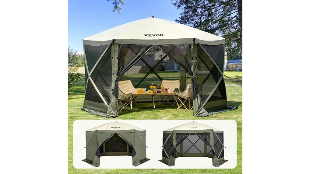 12x12ft mosquito mesh gazebo