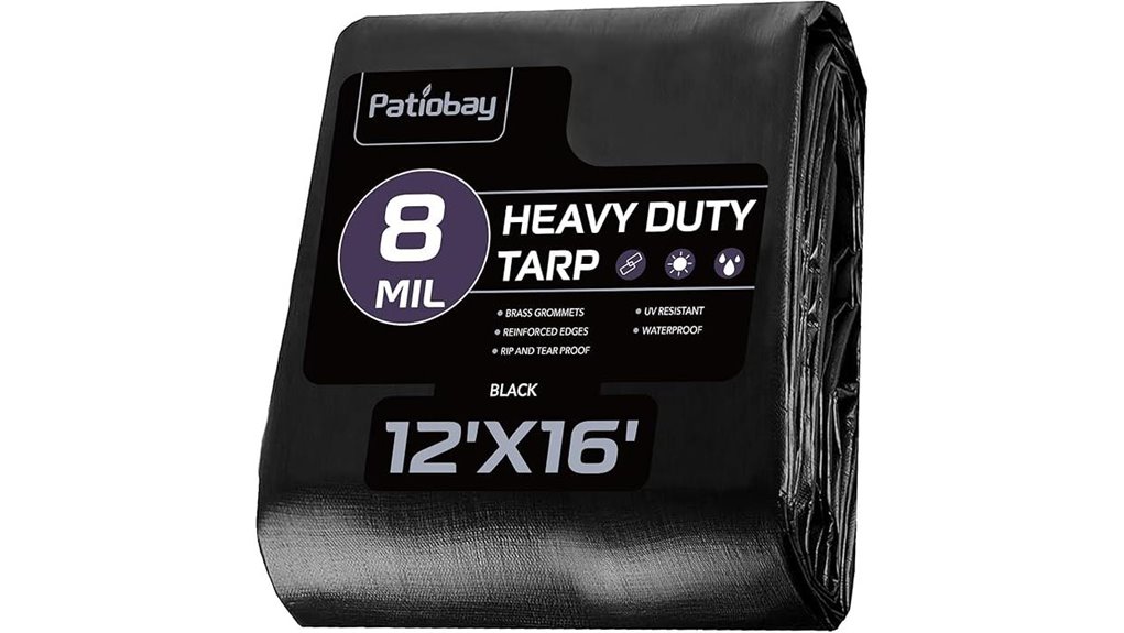 12x16 8 mil heavy duty tarp