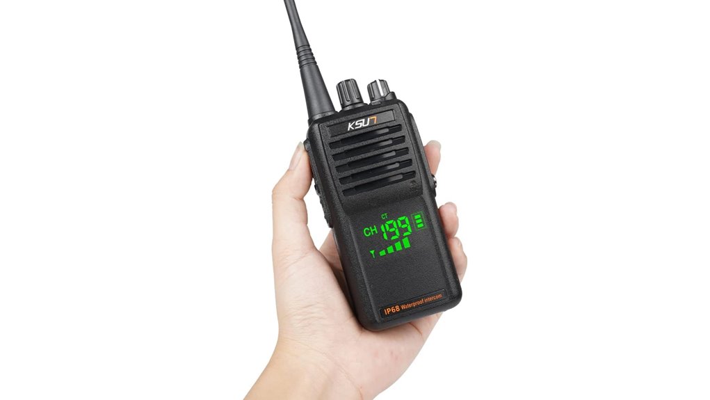 136 174 mhz waterproof handheld radio