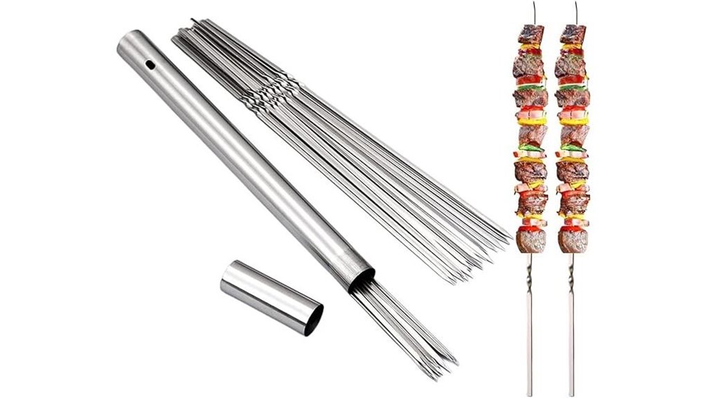 13 2 inch stainless skewer set