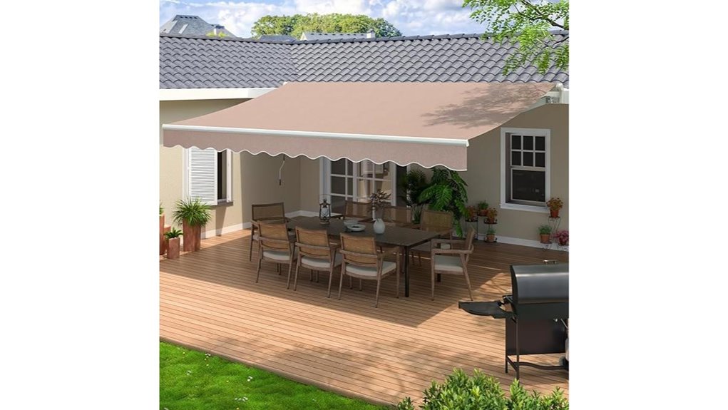13x8 2 ft retractable awning