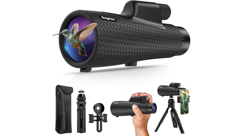 15x55 monocular waterproof tripod