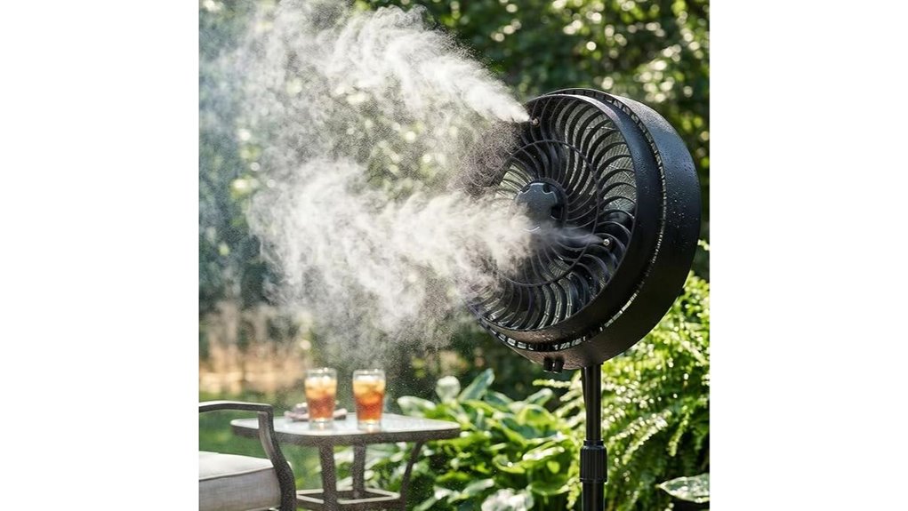 16 inch outdoor misting fan