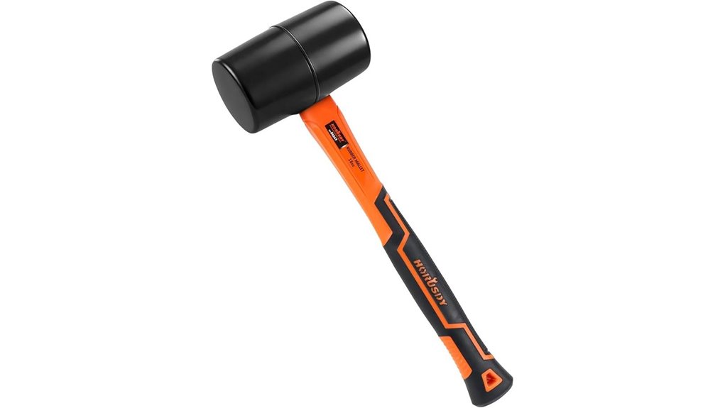 16oz rubber fiberglass mallet