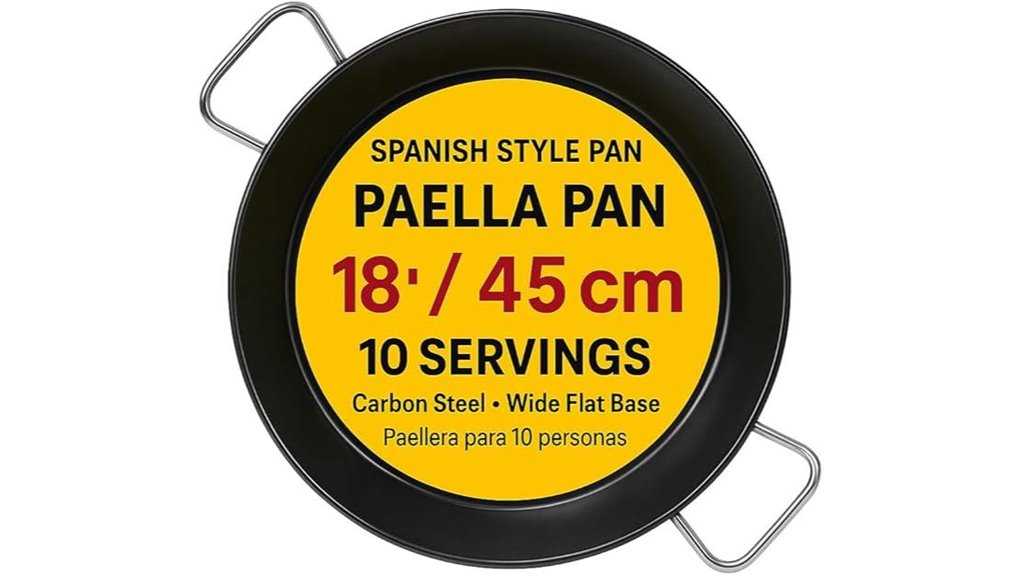 18 inch carbon steel pan