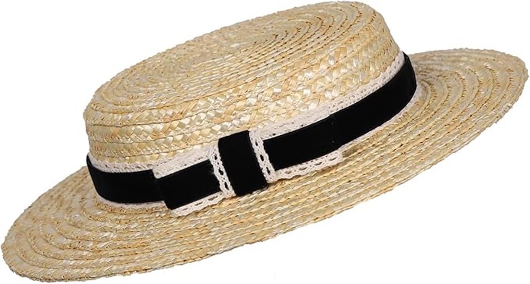 1940s straw boater fascinator