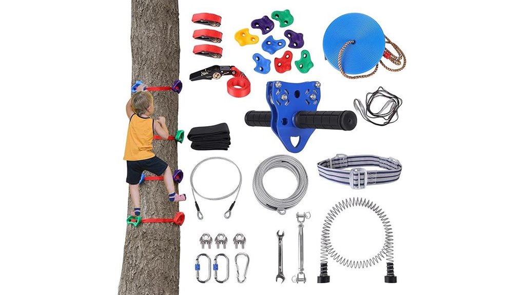 200 foot adjustable zipline trolley