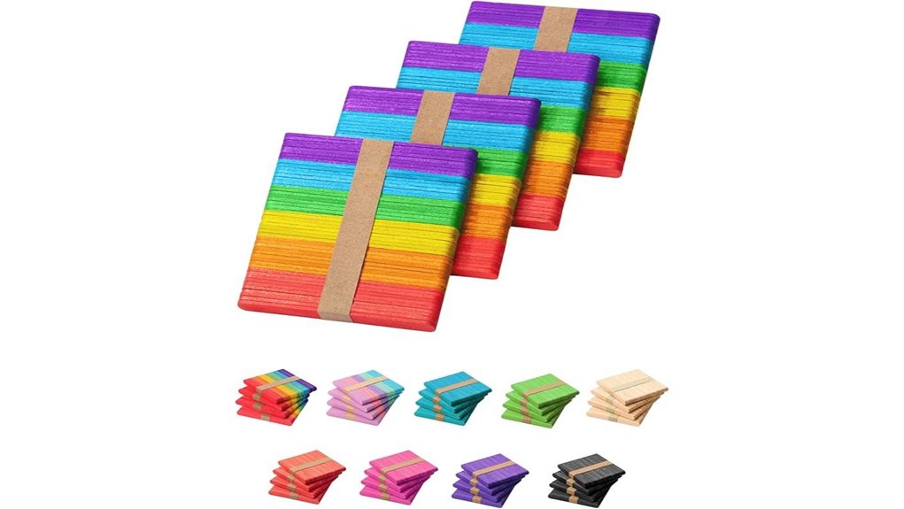200 pack colored 4 5 inch sticks