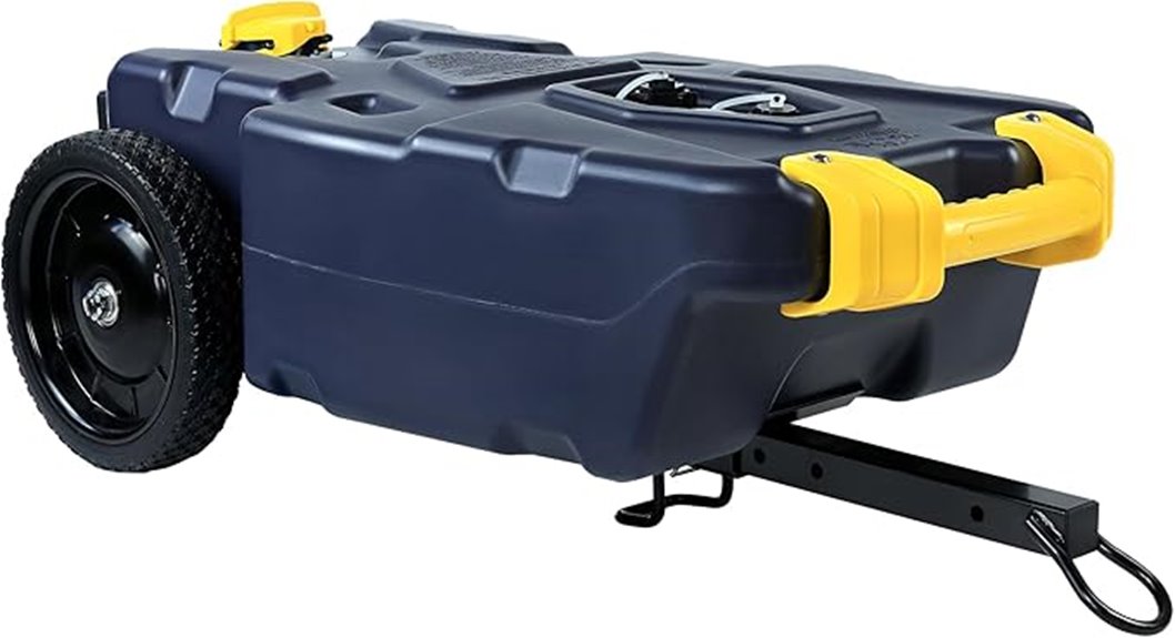 20 gallon two wheel tote