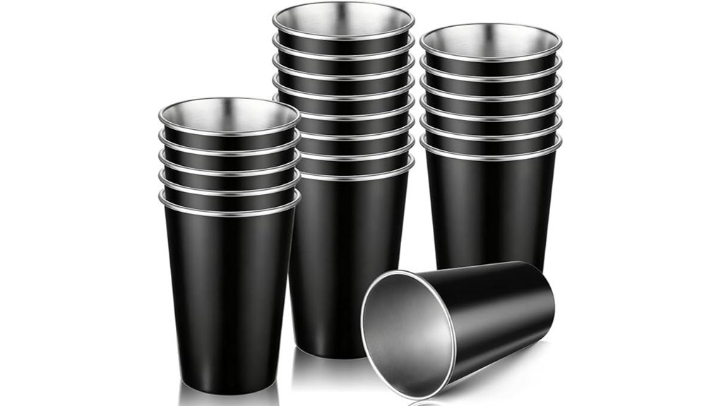 20 pack stainless travel pints