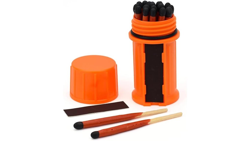 20 waterproof survival matches